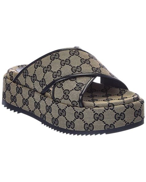 yg gucci sandals|gucci gg platform sandals.